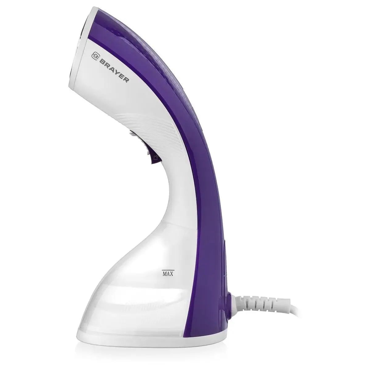 Отпариватель Brayer BR4120, белый/фиолетовый, ручной, 1400 Вт, 25 г/мин