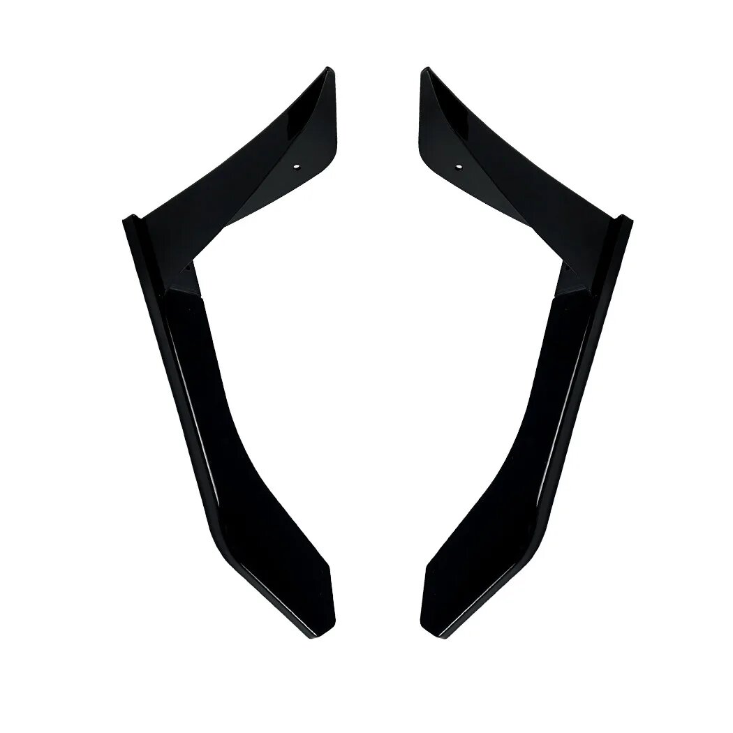 Боковой сплиттер Glossy black для Ford Mustang MK6.5 2018-2023
