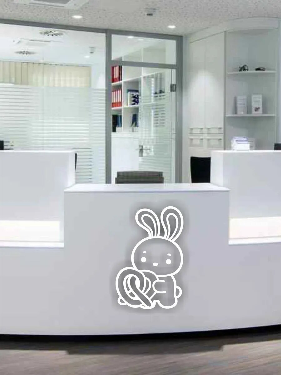 Наклейка Зайка и бублик — фото 1