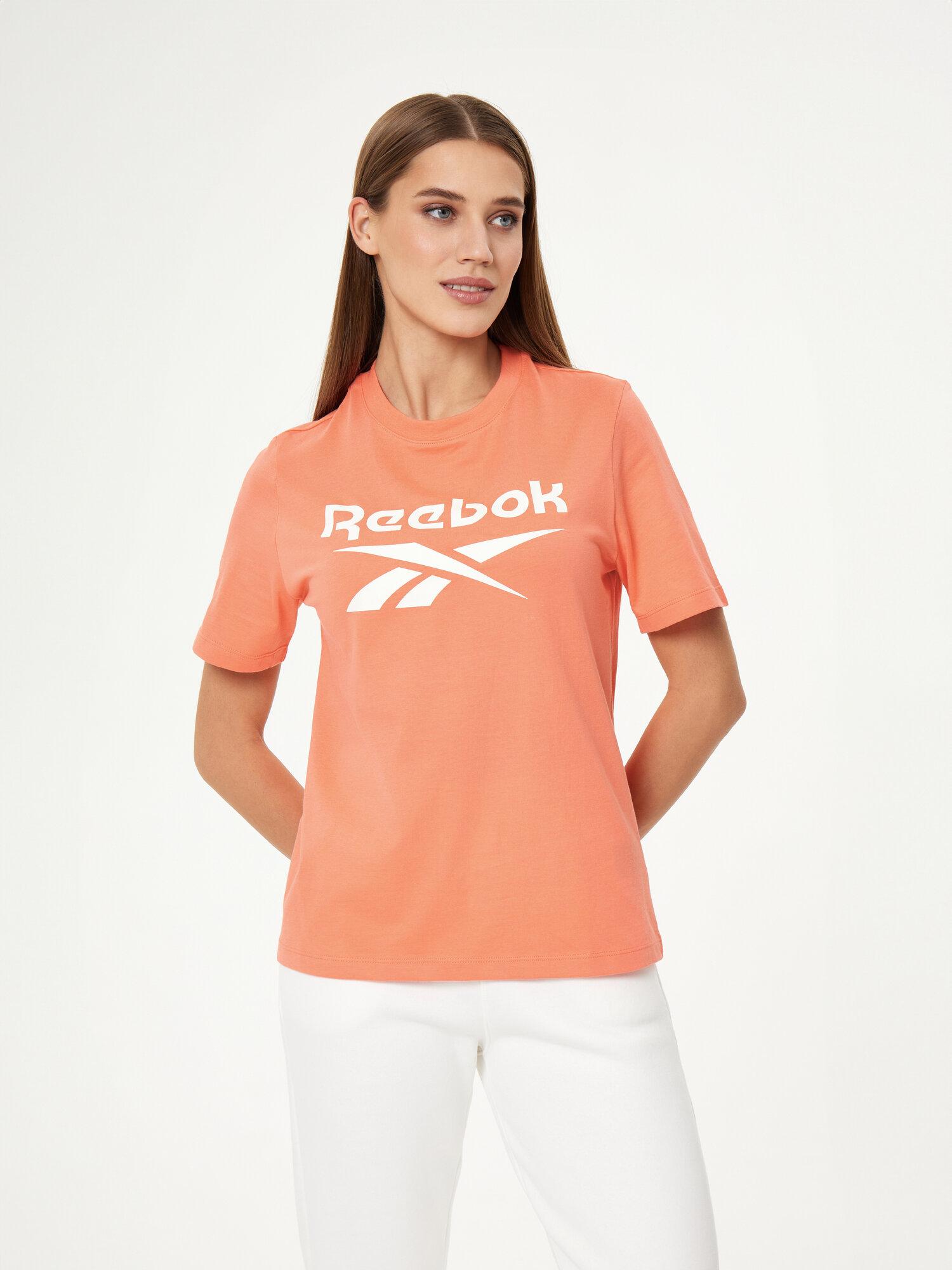 Футболка спортивная Reebok Identity Big Logo, размер S, оранжевый
