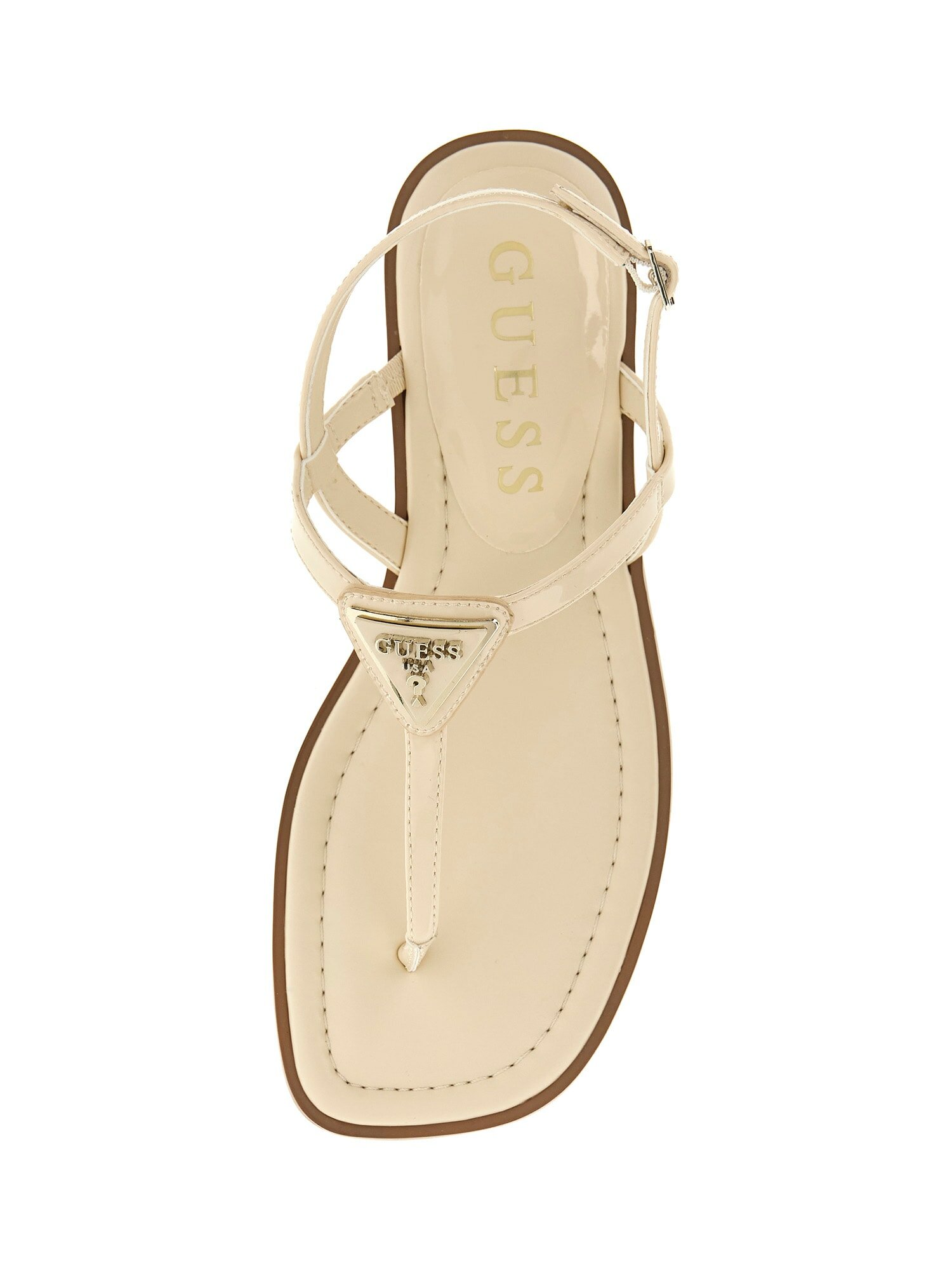 Сандалии GUESS, размер 36, кремовый — фото 1