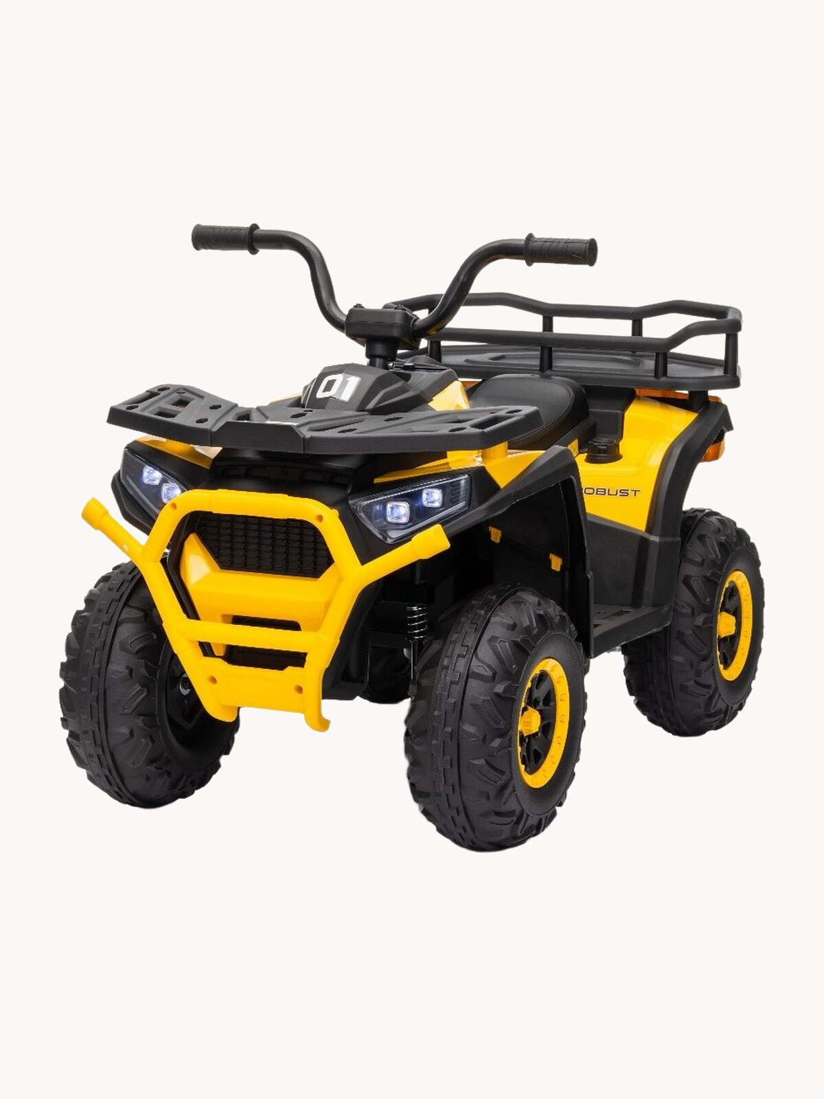 Электромобиль Квадроцикл ХМХ "QWATRO №1" (полный привод) Желтый на пульте управления музыка +BLUETOOTH