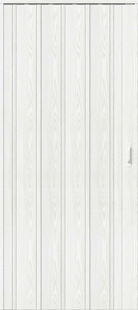 фото Дверь-Книжка Складная Винил Bravo ДСК 007 Серый Ясень Межкомнатная 840x2030мм (Полотно 1шт) / Браво.