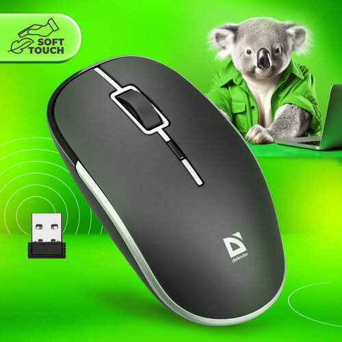 Беспроводная мышь Defender Hit MB-775, черный