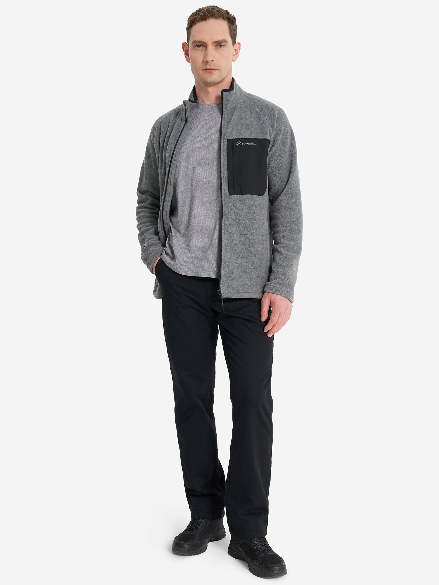 Брюки OUTVENTURE, размер 54, черный — фото 1