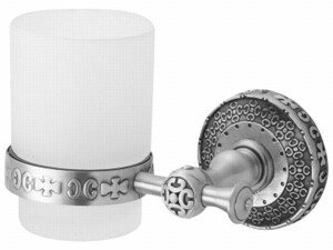 Держатель стакана одинарный  серебро  ZORG  AZR 03 SL 