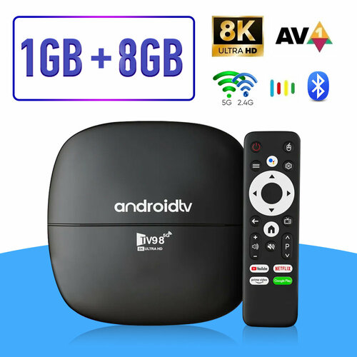 ТВ приставка Cмарт тв приставка тв приставка андроид Медиаплеер TV981 ГБ8 ГБ 2150₽