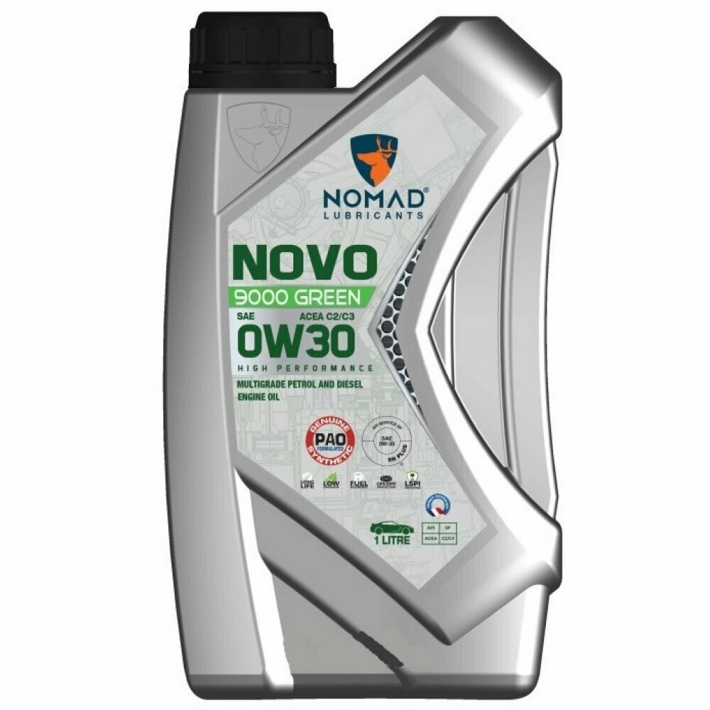 NOMAD Масло моторное NOVO 9000 GREEN 0W-30 (4 л.) ACEA C2/C3