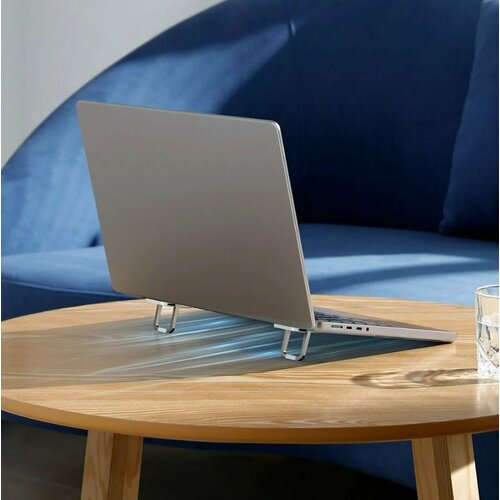 фото Подставка для ноутбука baseus slim laptop kickstand silver (2 шт)