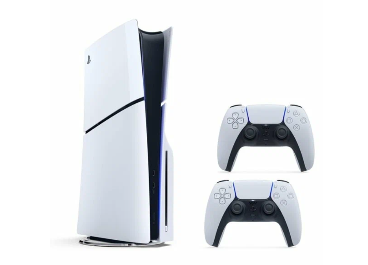 Игровая приставка Sony PlayStation 5 Slim, с дисководом, 1 ТБ, два геймпада