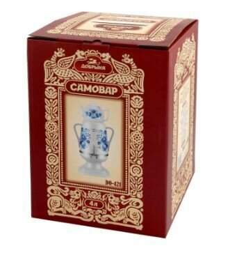 Электрический самовар Добрыня DO-421, автоотключение, пластик, 4 л — фото 1