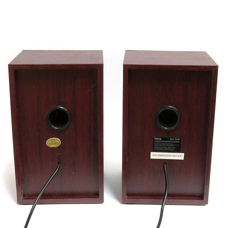 Обзор: Акустическая система Dialog AST-15UP CHERRY - 2.0, 6W RMS, питание от USB