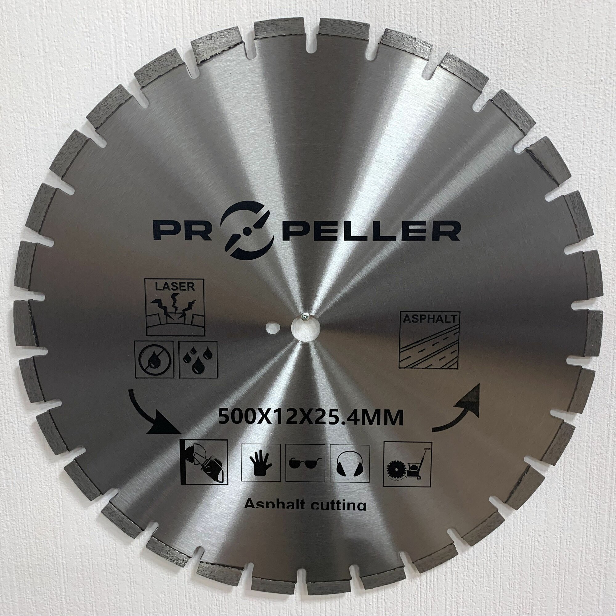 Диск алмазный по асфальту 500 x 12 x 25,4 сегментный отрезной PROPELLER