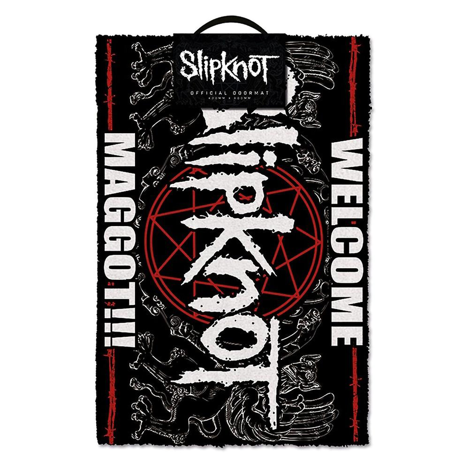 Коврик придверный Pyramid International Slipknot GP85411 EVA/EVA черно-белый 40х60 см