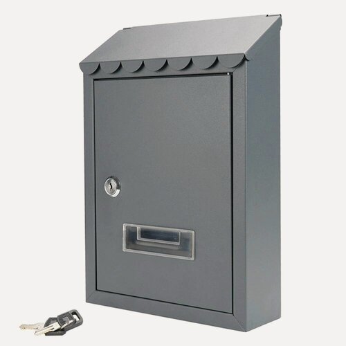 Изображение товара Почтовый ящик FIXBERG, с замком, 300 х 210 х 68 мм, металл, графит