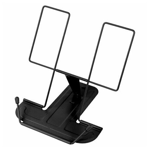 Подставка для книг и учебников BRAUBERG LINE металлическая черная европодвес 238213 360₽