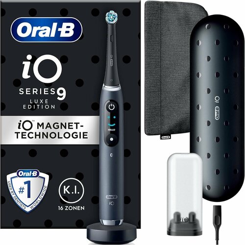 Электрическая зубная щетка Oral-B iO Series 9 Luxe Edition черный оникс 59737₽