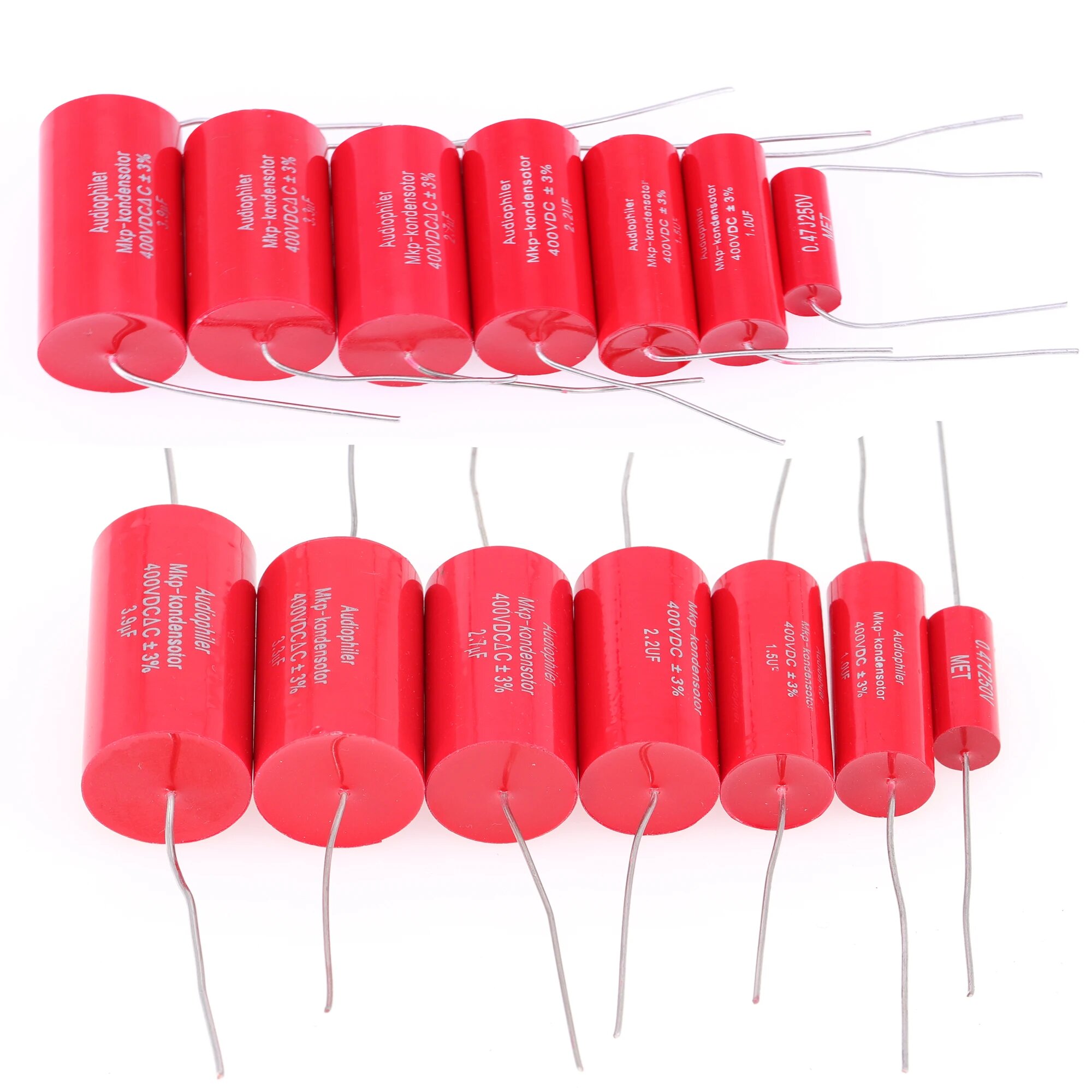 JEMOSA Audiophiler осевой конденсатор 4,7 мкФ/400В, 0.47UF 250V 1PC