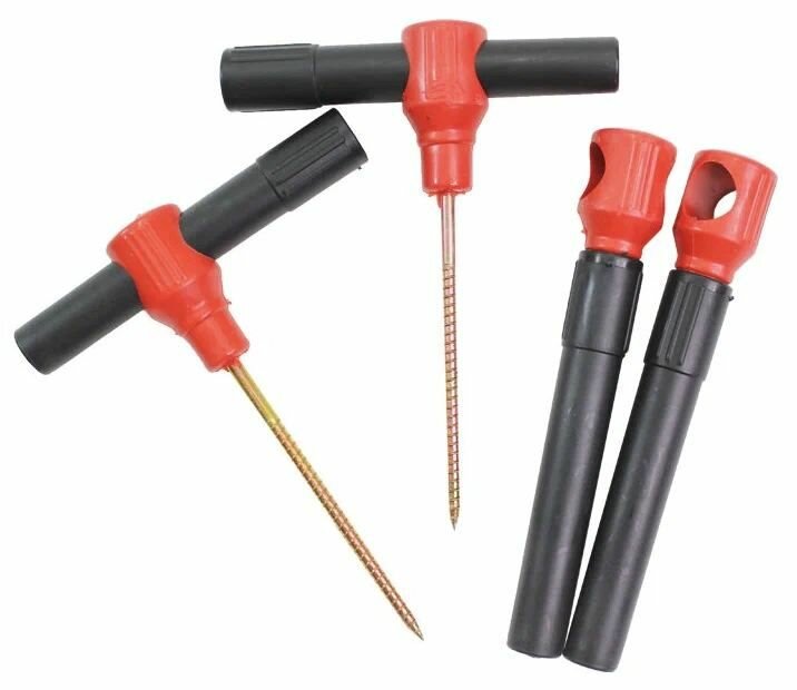 Ввертыши для зимней палатки в лед Helios (4шт), оранжевый — фото 1