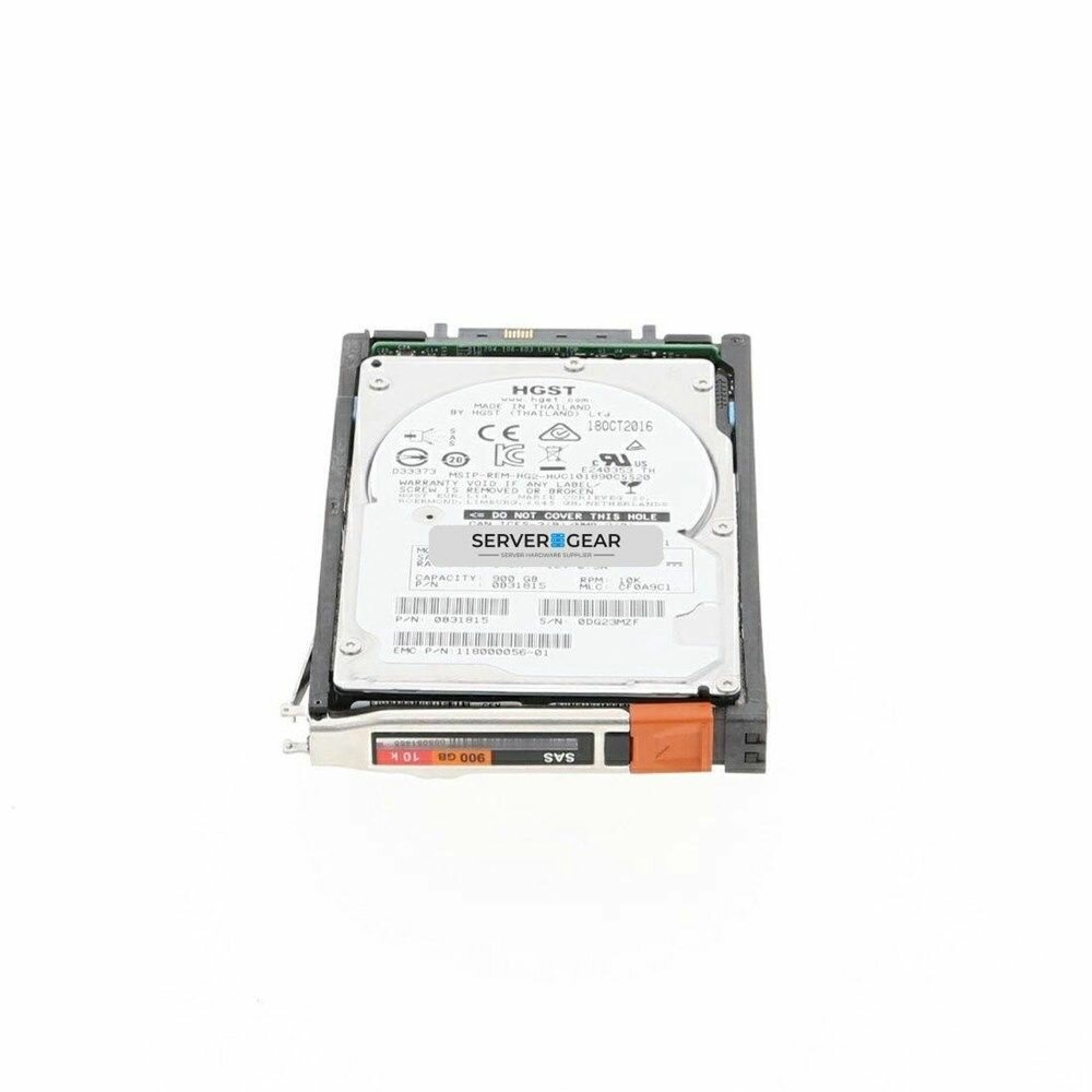 Жесткий диск EMC 900GB 10K 2.5in 6G SAS HDD for VNX (005049809)