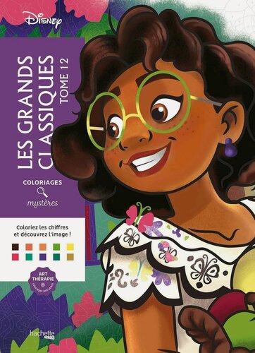 Изображение товара Раскраска по номерам Coloriages mysteres Disney - Les Grands classiques, Том 12 - 2017260150