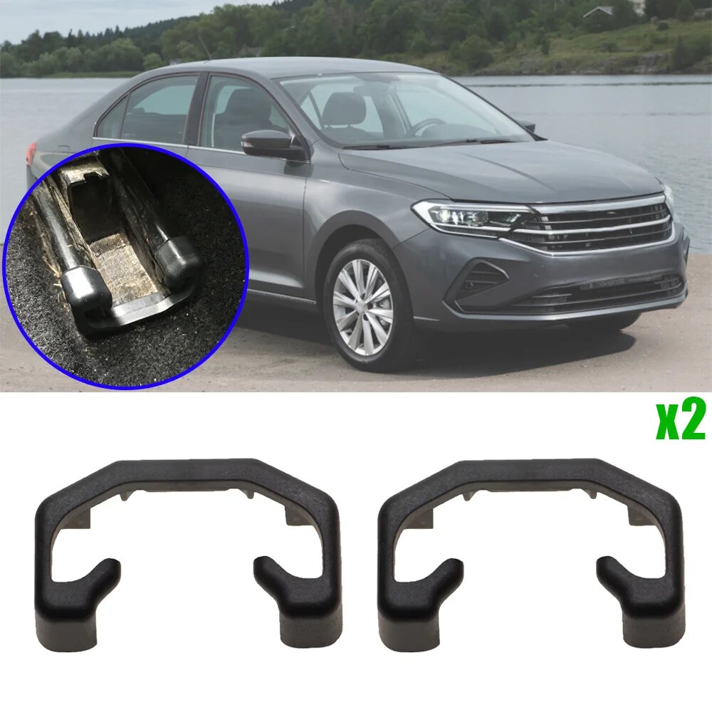 2 шт. для VW Polo liftback 2020 2021 2022 2023 2024 автомобильное сиденье, скользящая направляющая, заглушка, черный 5J 788147747 H