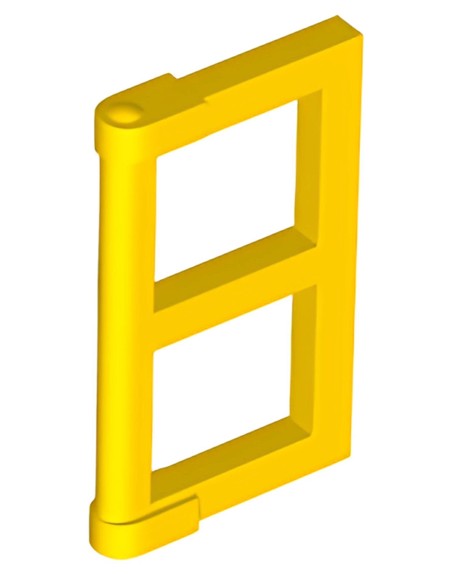 Деталь LEGO Панель для окна Lego Pane for Window 1 x 2 x 3 with Thick Corner Tabs 60608 (28961, 69795) Yellow U