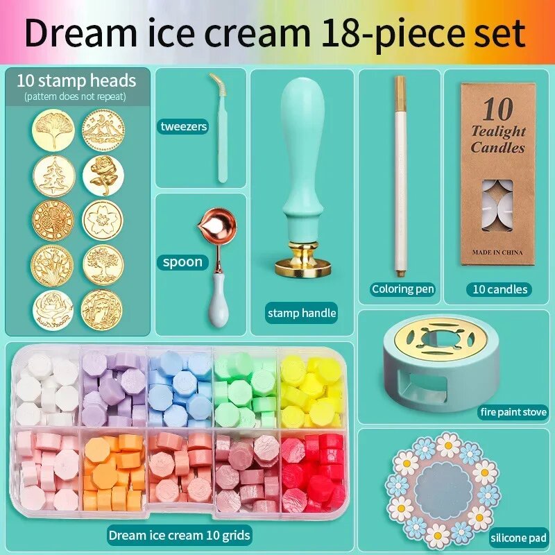 Набор штампов для сургучной печати