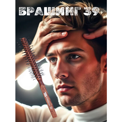 Брашинг Nishman 039 HAIR BRUSH Диаметр 40 мм Длина 215 мм 690₽