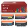 Комплект картриджей для HP Color Laser 179 c чипом, 4 цвета, совм...