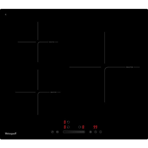 Индукционная варочная панель с инвертором и слайдером Weissgauff HI 630 BSG 1521000₽