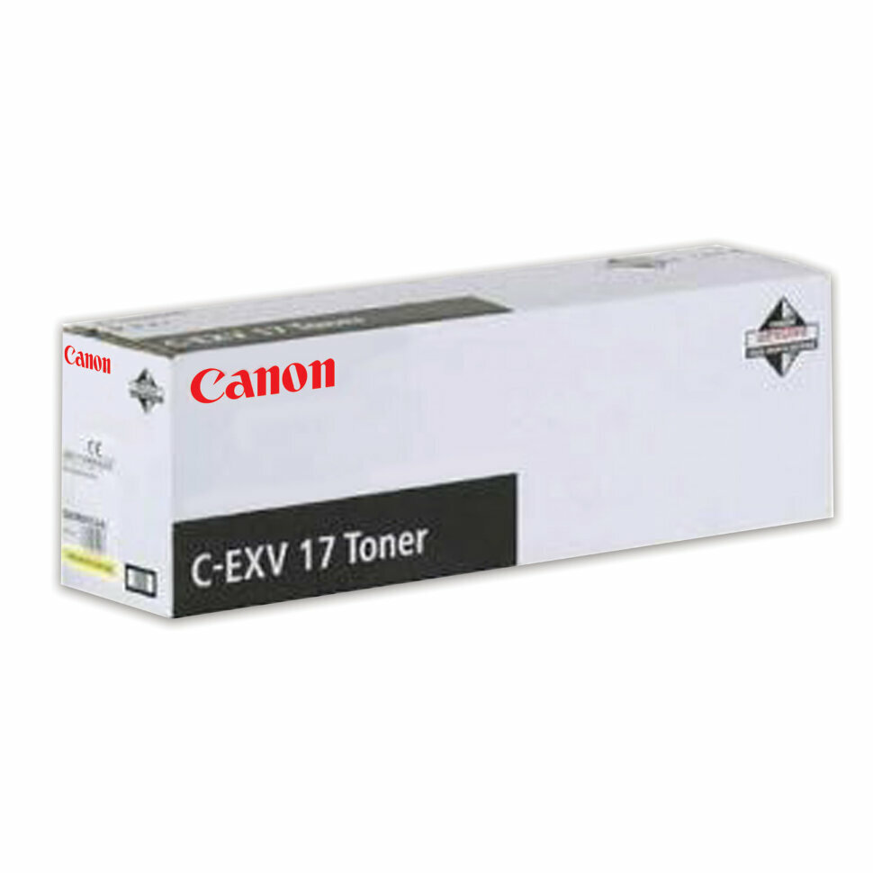 Тонер CANON (C-EXV17Y) iR4080/4580/5185, желтый, оригинальный, ресурс 30000 стр, 0259B002, 320722