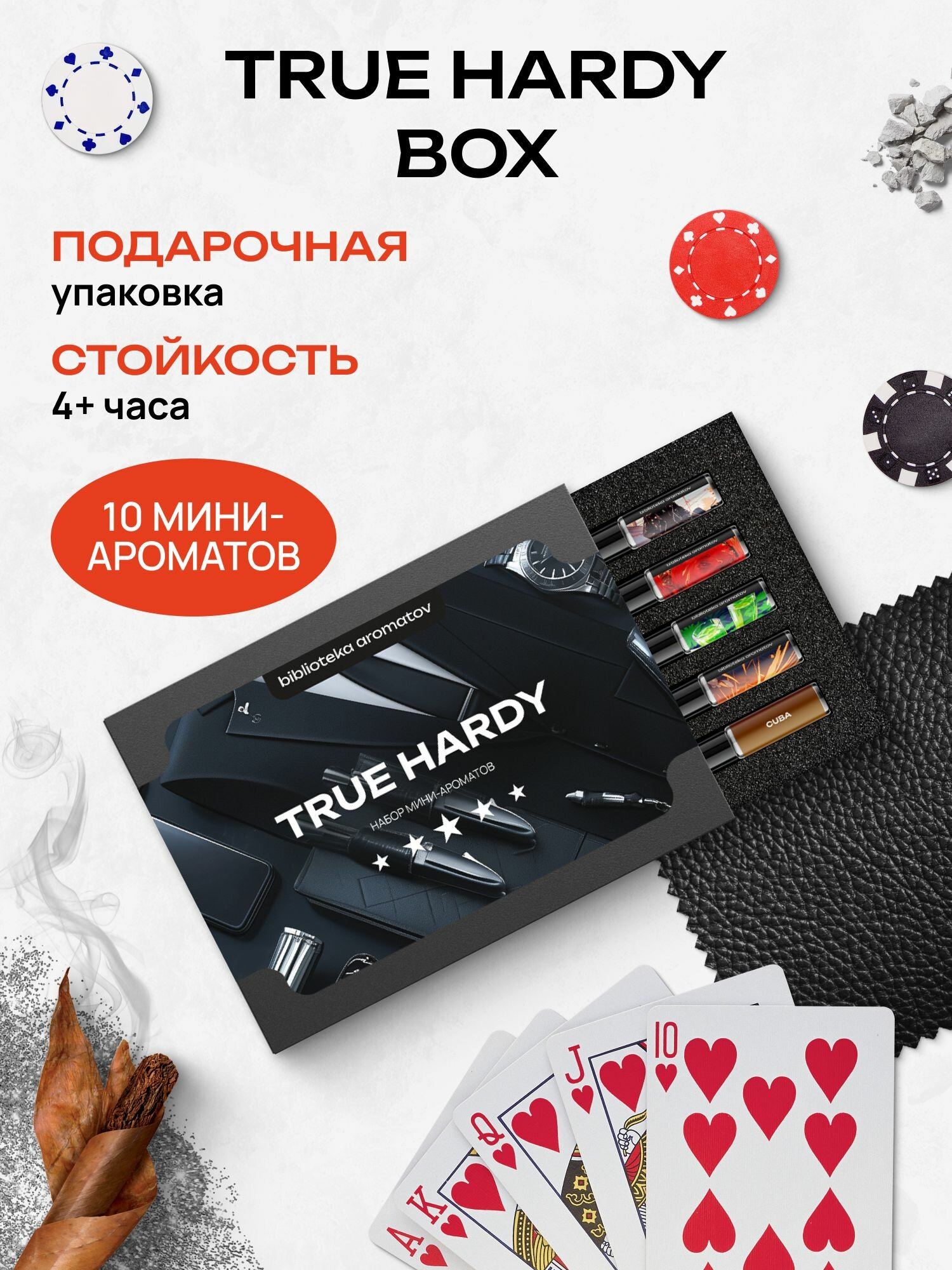 Библиотека ароматов "Тру Харди" Парфюмерный набор 10 ароматов