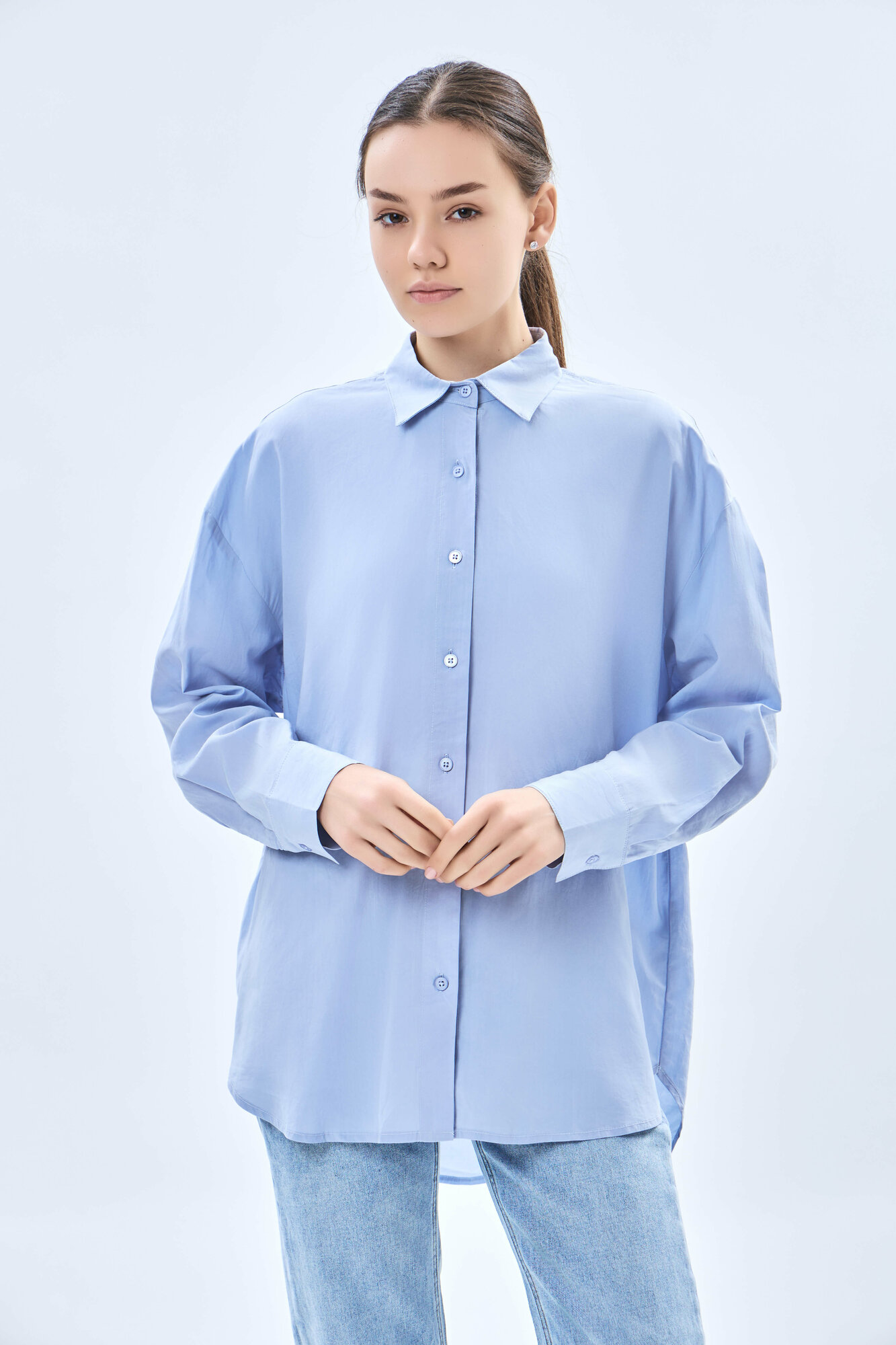 Рубашка TERRA PRO, размер M, light blue — фото 1