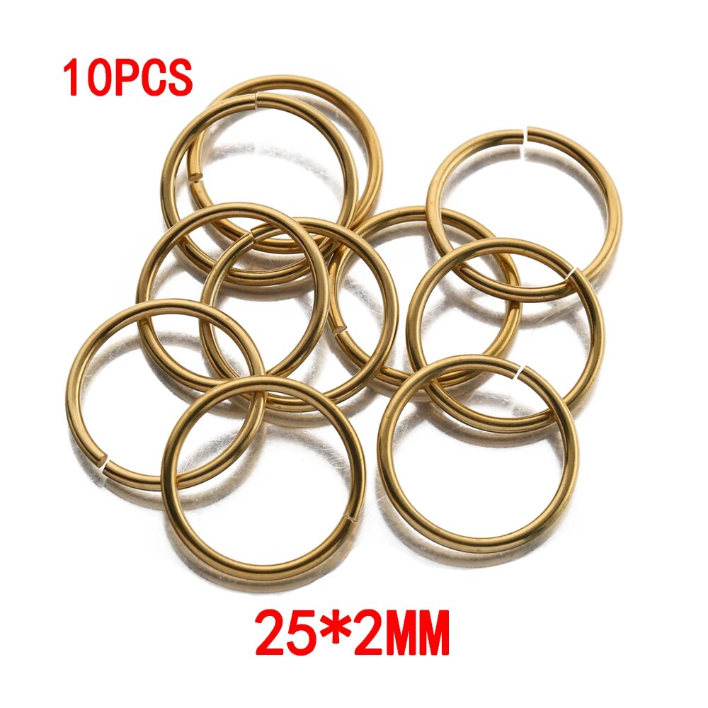 Открытые кольца из латуни 4 5 6 7 8 10 мм 25x2mm (10pcs)