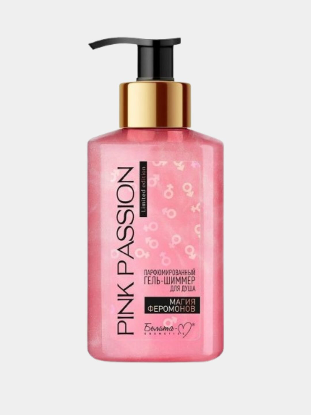 "Гель-шиммер для душа с феромонами Pink Passion, 300 мл, ароматный, уход за телом" — фото 1