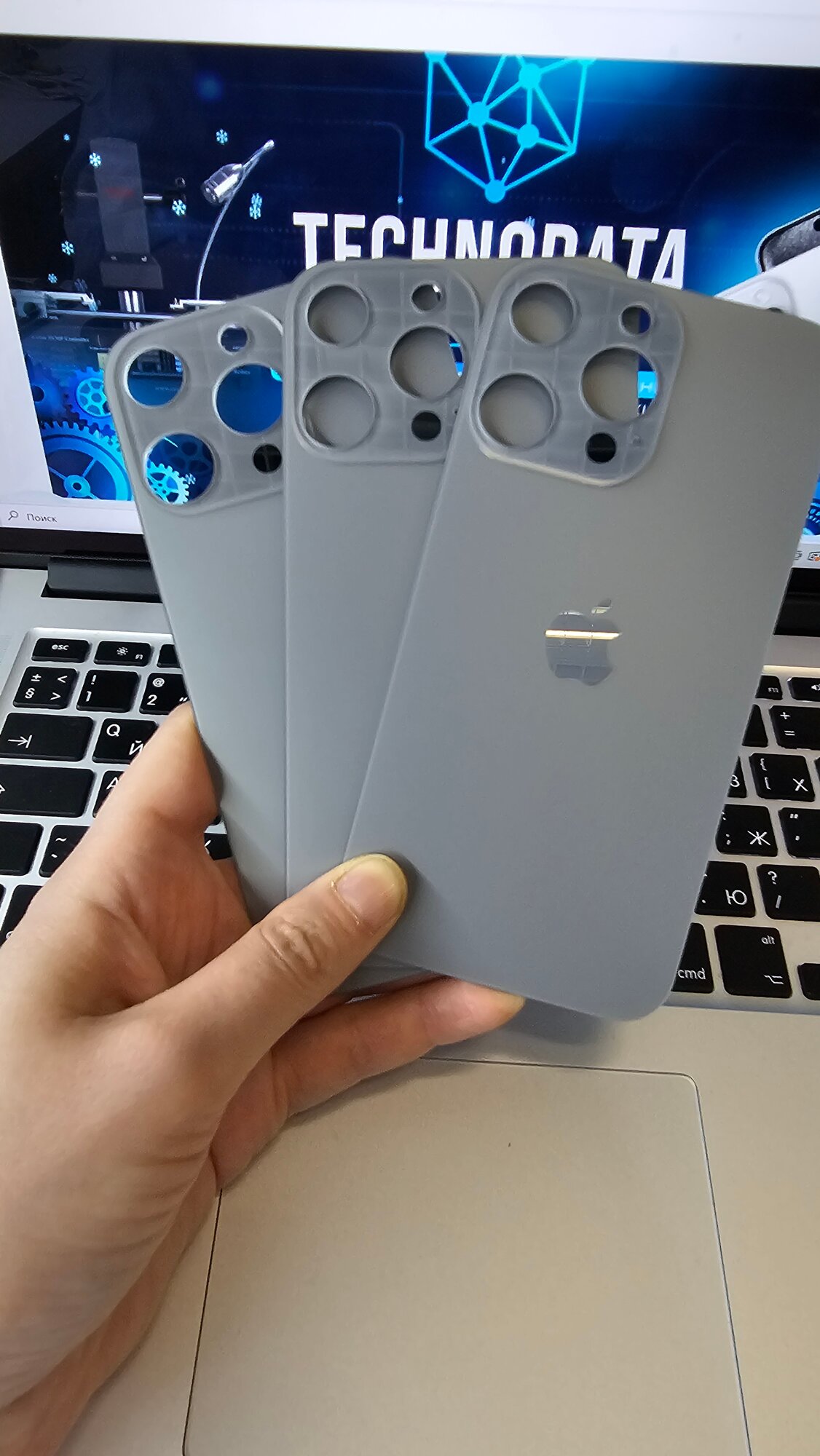 Задняя крышка, для iPhone Xr, стиль iPhone 15 Pro, цвет "Титан"