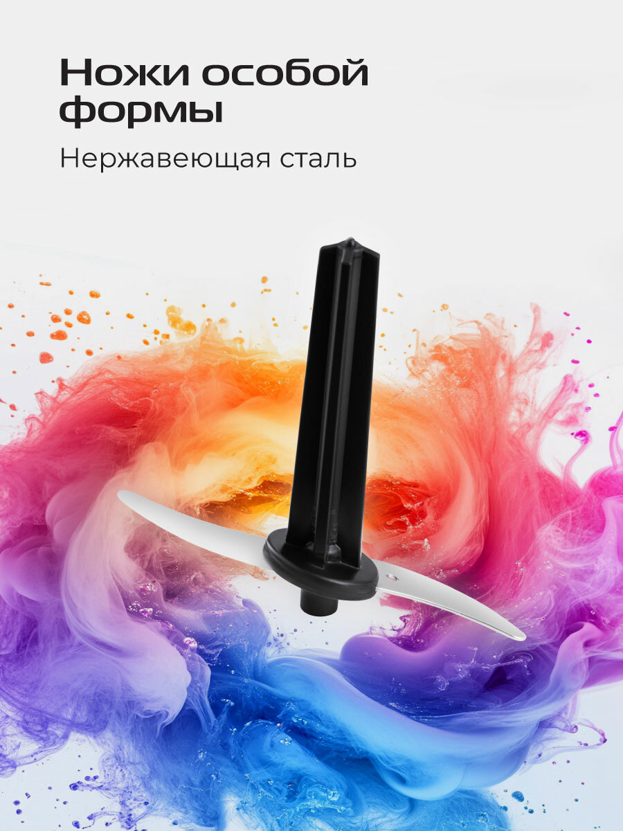 Блендеры Погружные Xiaomi Блендер RED SOLUTION 2906P, 1200Вт, погружной, 2 скорости, 4 насадки, мерный стакан