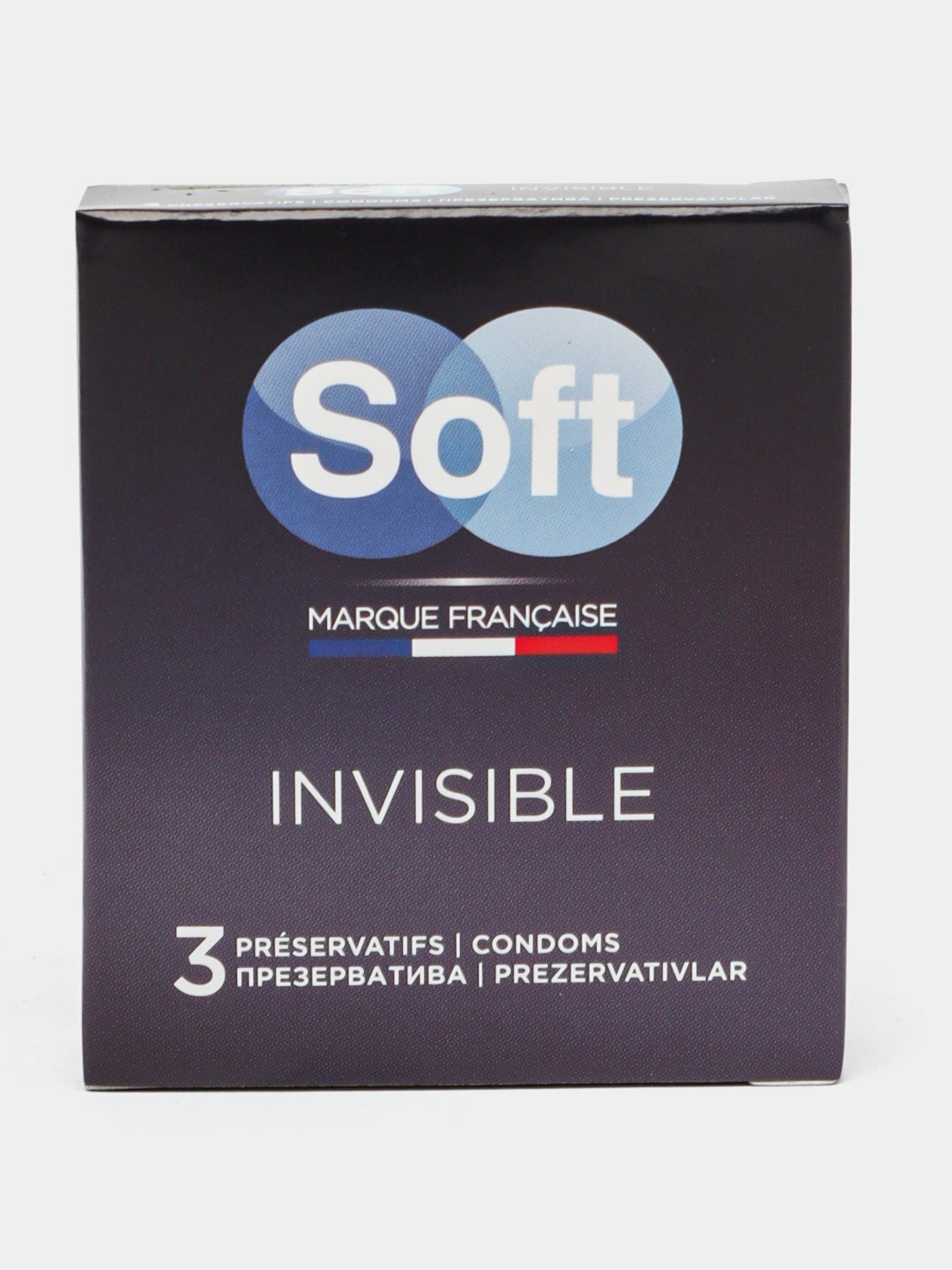 Презервативы SOFT INVISIBLE очень тонкие и очень прочные, латексные, для чистых ощущений, 3 шт. — фото 1