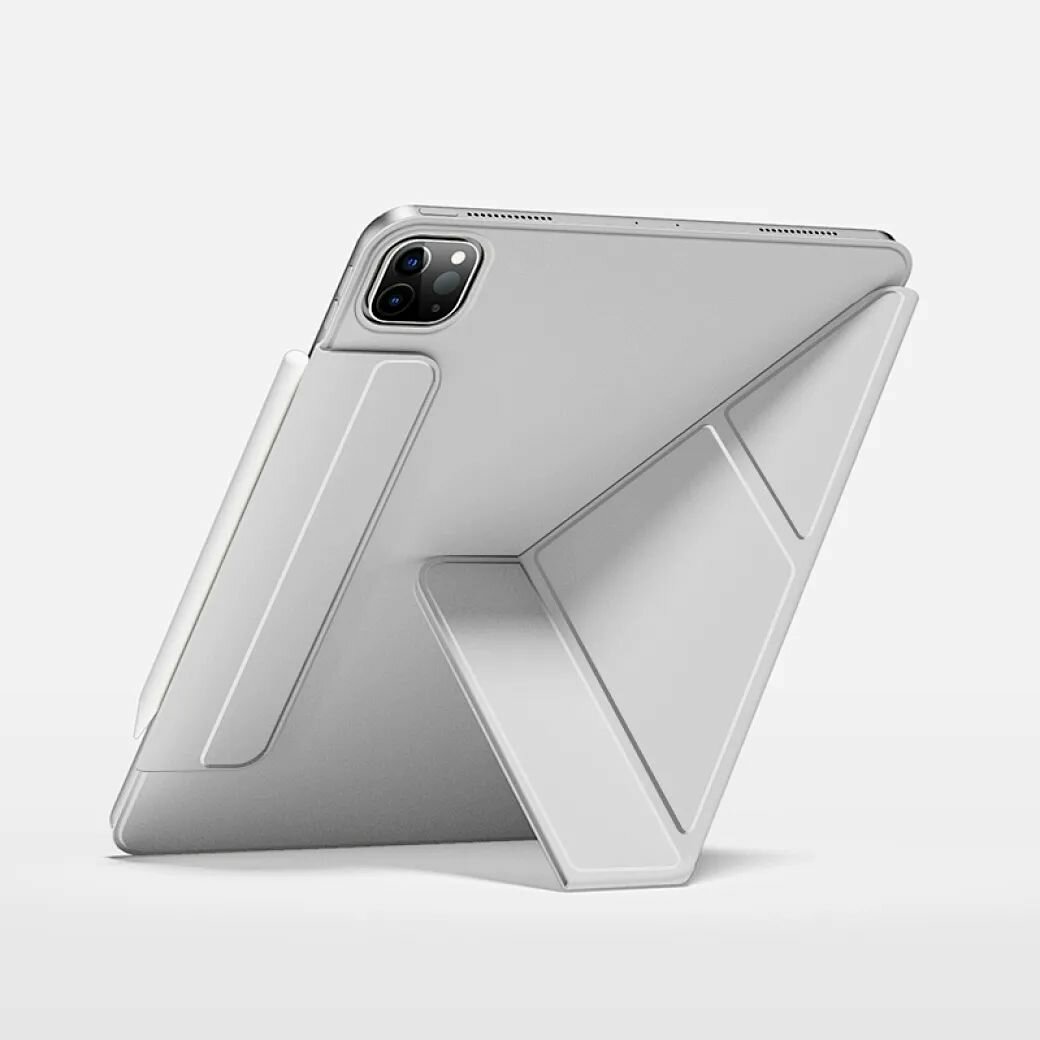 Магнитный чехол для IPad 11 Pro ( 2024) WIWU Smart Folio Wi-004 for IPad 11 Pro ( 2024) - светло-серый