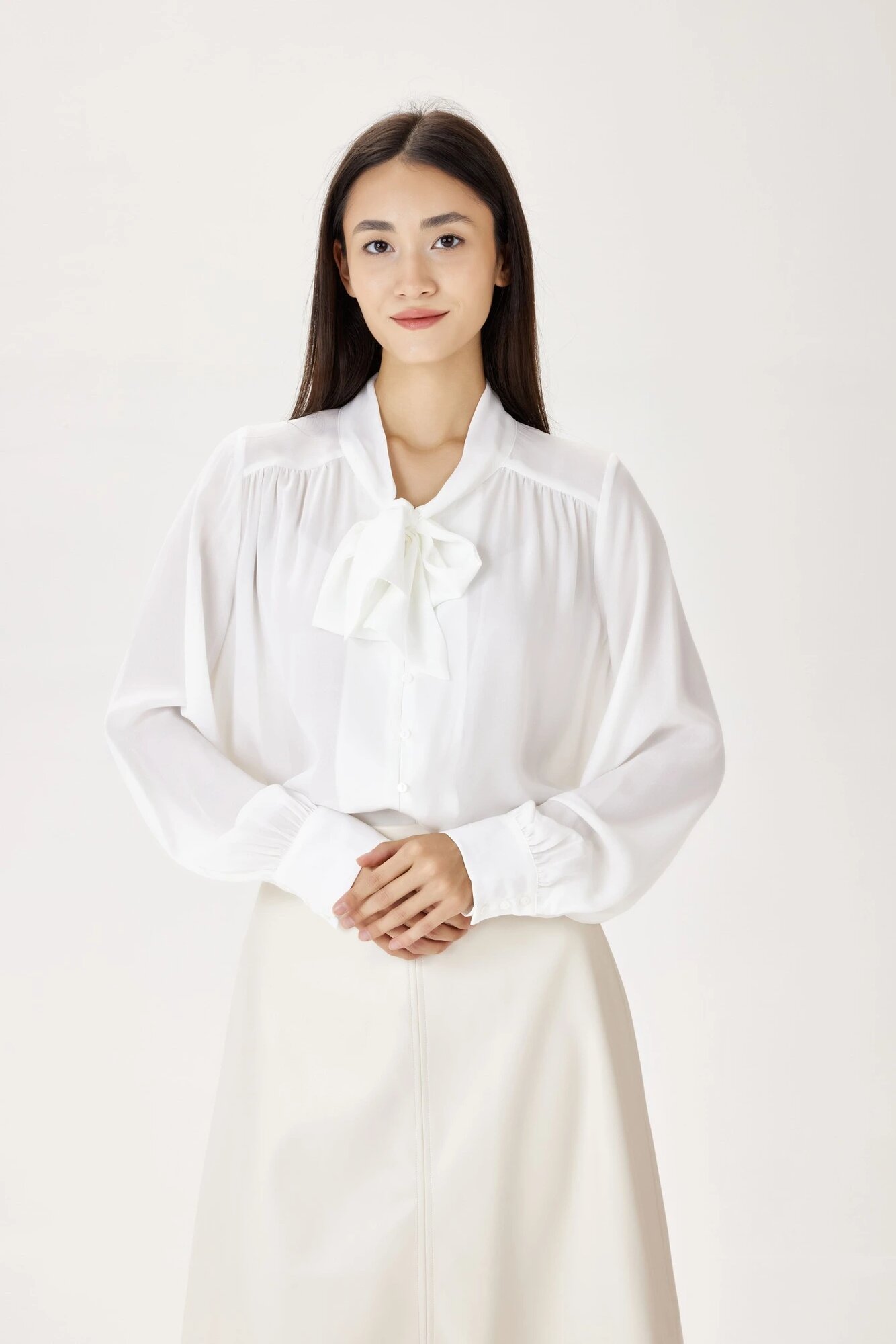 Блуза Selfie, размер S, белый — фото 1