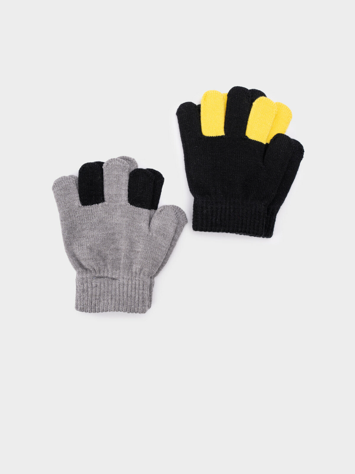 Перчатки playToday для мальчиков размер 11-12 (80-92 см) черный