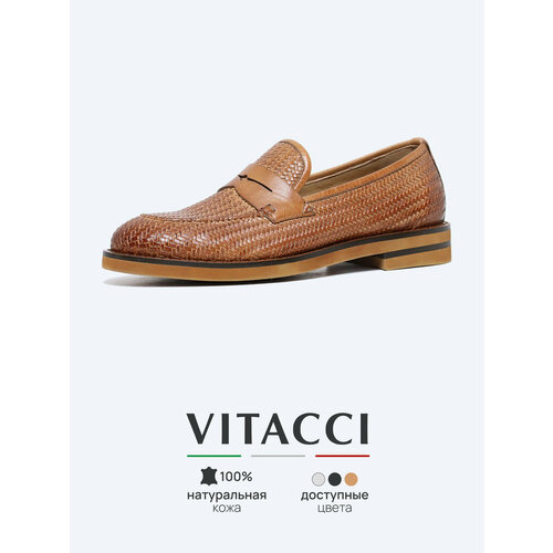 фото Лоферы vitacci, размер 42, рыжий
