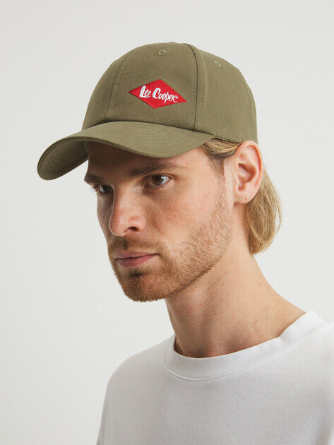Бейсболка Lee Cooper для мужчин, размер OneSize, хаки