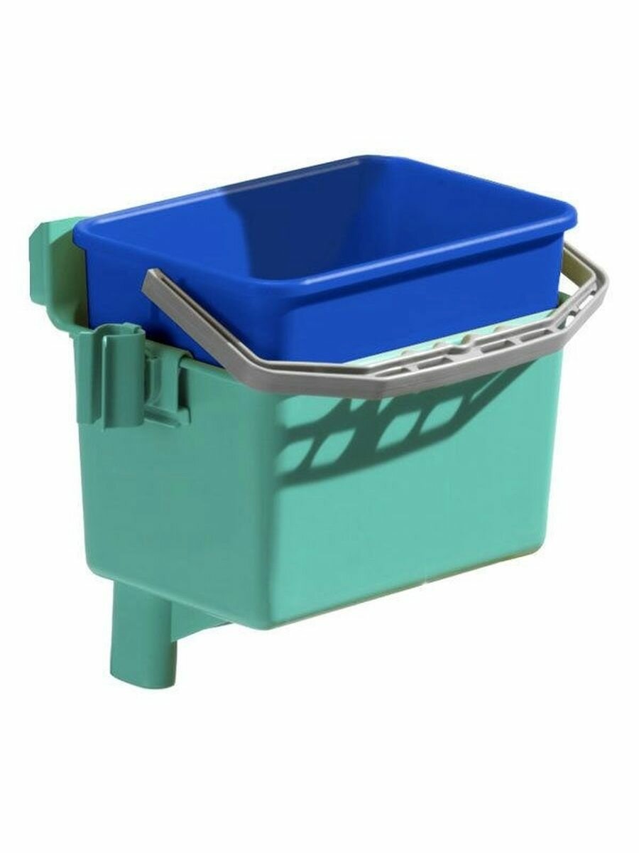 Пластиковое ведро, TTS 4 л, синее, хозяйственное, для мытья полов и уборки. — фото 1