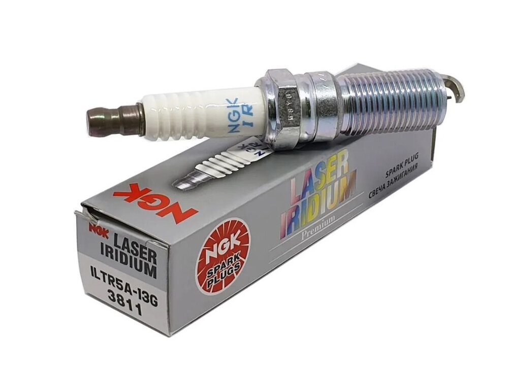 Свеча зажигания NGK 3811 ILTR5A-13G, резьба М14, платина, 1 шт