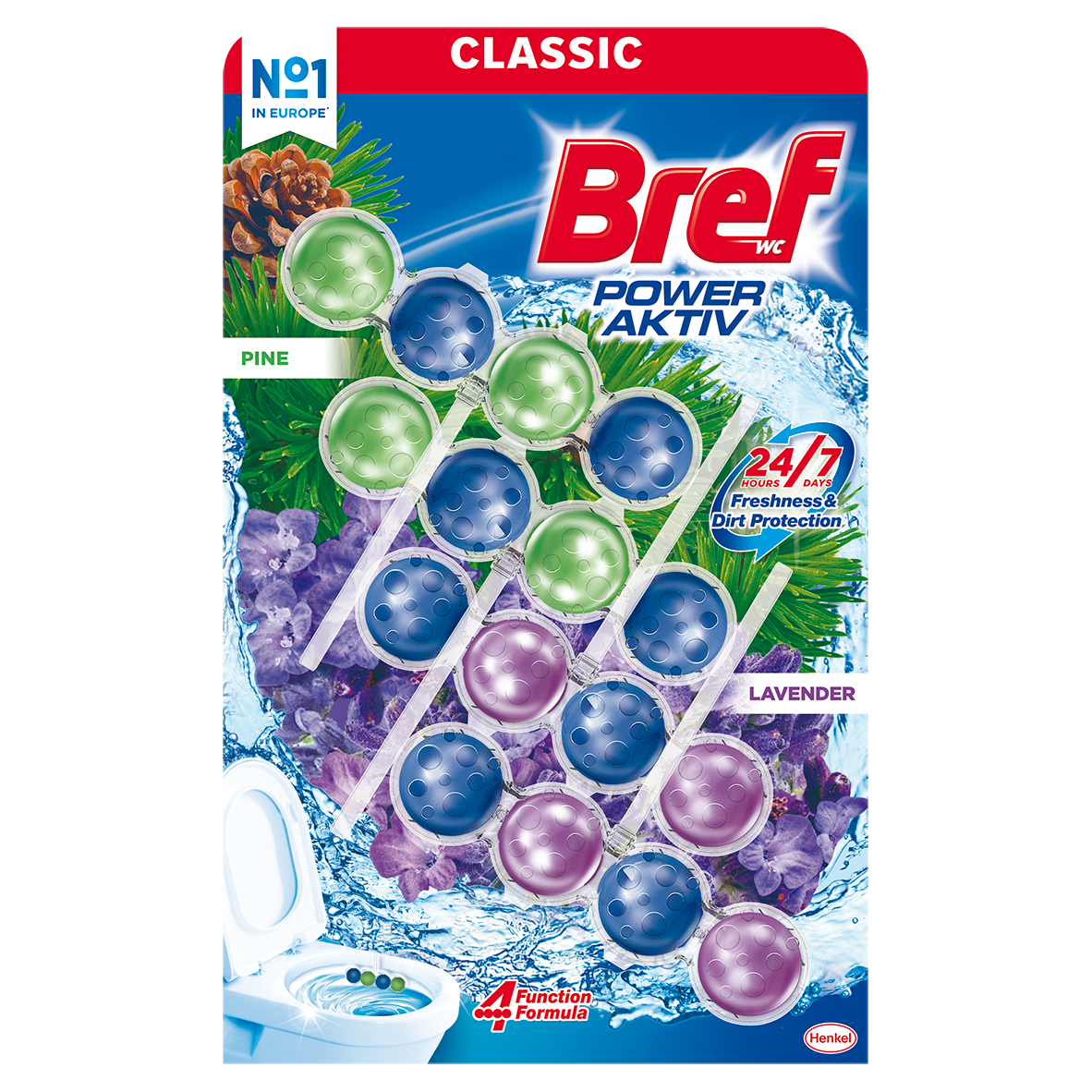 Bref Power Aktiv Pine/Lavender 4x50g — фото 1