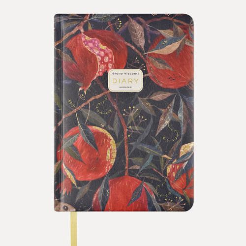 Изображение товара Ежедневник недатированный А5 Bruno Visconti "гранат", 240 страниц, искусственная кожа, 145х205мм