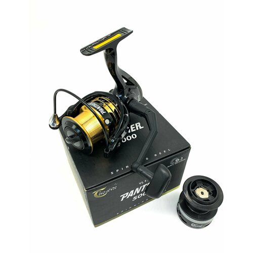 Катушка безынерционная для рыбалки на спиннинг, фидер, донная снасть YIN TAI PANTHER 2000 (9+1)BB