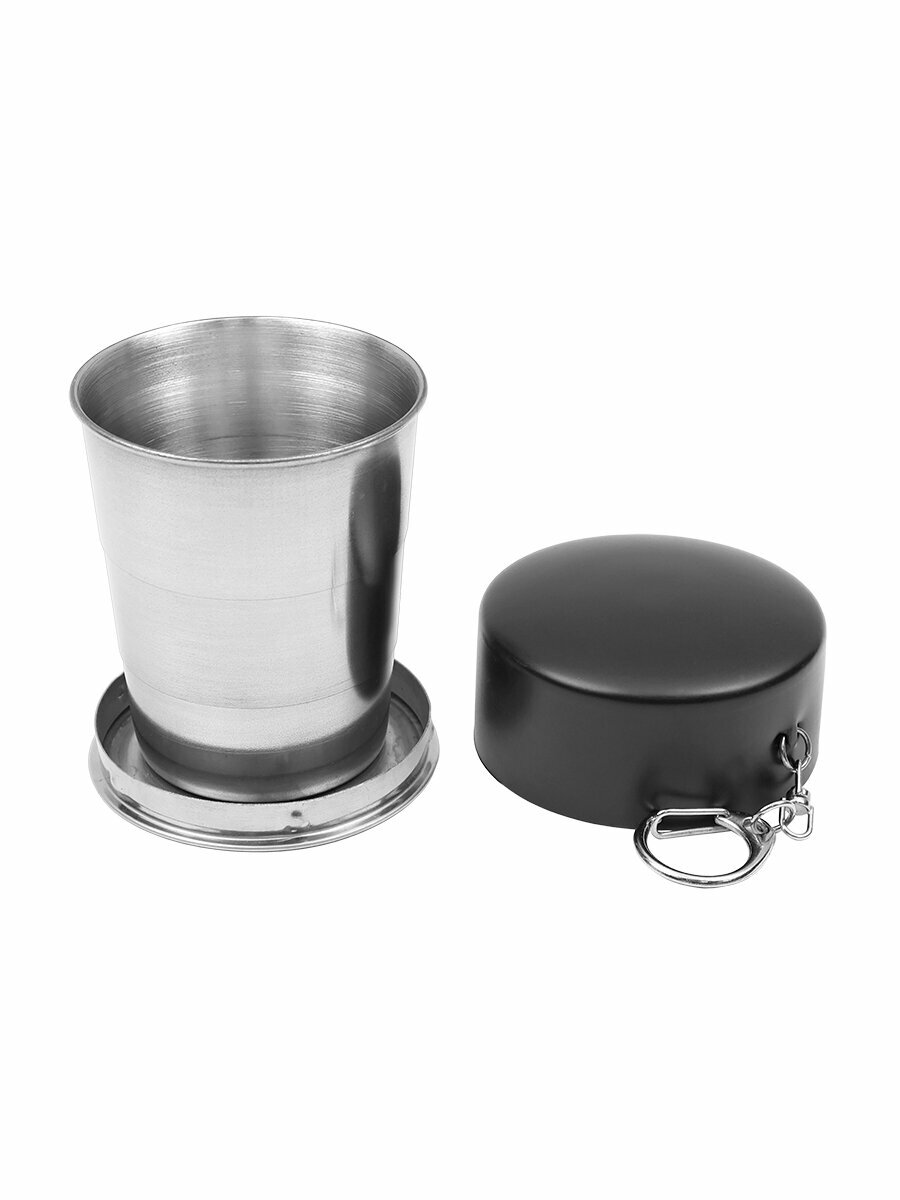 Стакан складной походный 150 мл, нержавеющая сталь (FS60-2, Guo Tai Factory)